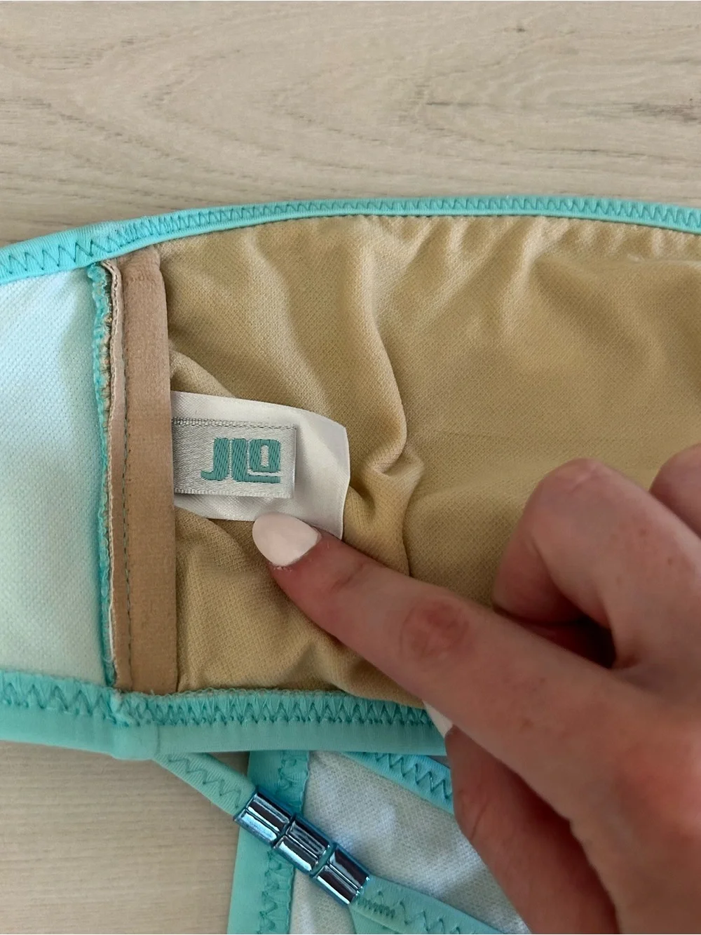 light blue y2k jlo bikini set